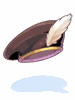 [C] Black Feather Beret