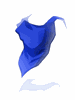 [C] Blue Gangster Scarf